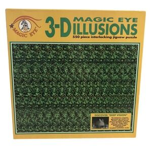 Magic Eye‎ 3-D Illusions Jigsaw Puzzle 550 Piece Interlocking Sealed 1994